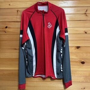 JAKROO Thor Race Suit Red and Grey Long Sleeve XL
